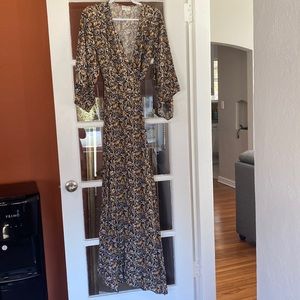 Dress Nordstrom X1X PALMS SIZE 2 Maxi Wrap Dress
